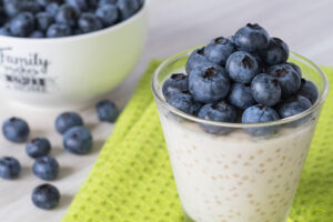 Tapioca Blueberry Pudding