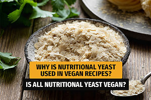 Why is nutritional yeast used in vegan recipes?