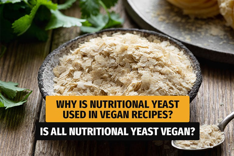 Why is nutritional yeast used in vegan recipes?